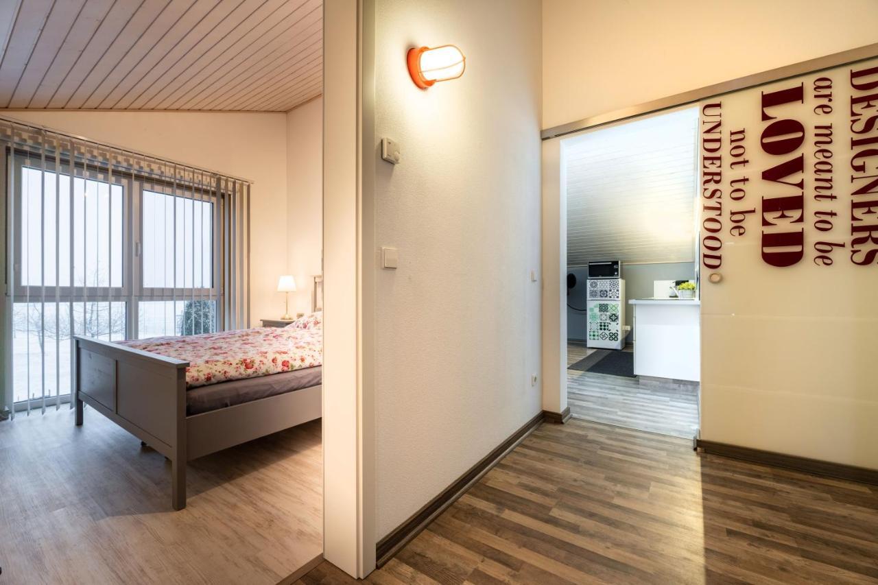 Gemuetliche Ferienwohnung Mit Panoramablick Muttensweiler Eksteriør bilde